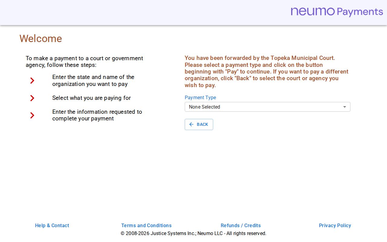 Topeka court docket citation payment portal